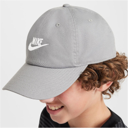 NIKE Club Futura Wash Cap Kinder 073 - particle grey/white
