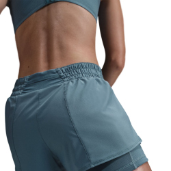 NIKE One Dri-FIT Mid-Rise 3" 2in1 Shorts Damen 006 - smokey blue/reflective silv L