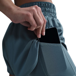 NIKE One Dri-FIT Mid-Rise 3" 2in1 Shorts Damen 006 - smokey blue/reflective silv L