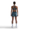 NIKE One Dri-FIT Mid-Rise 3" 2in1 Shorts Damen 006 - smokey blue/reflective silv L