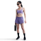 NIKE One Dri-FIT Mid-Rise 3" Fitnessshorts Damen 527 - dusty amethyst/reflective silv XL