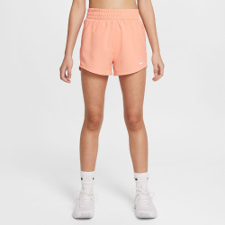 NIKE One Dri-FIT High-Waist Woven Trainingsshorts Mädchen 844 - apricot agate/white L (146-156 cm)
