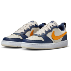 NIKE Court Borough Low Recraft Sneaker Kinder 126 - lt orewood brn/orange peel-midnight navy 38