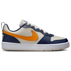 NIKE Court Borough Low Recraft Sneaker Kinder 126 - lt orewood brn/orange peel-midnight navy 38