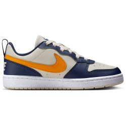 NIKE Court Borough Low Recraft Sneaker Kinder 126 - lt orewood brn/orange peel-midnight navy 38