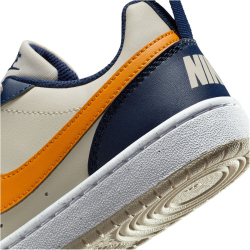 NIKE Court Borough Low Recraft Sneaker Kinder 126 - lt orewood brn/orange peel-midnight navy 38