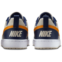 NIKE Court Borough Low Recraft Sneaker Kinder 126 - lt orewood brn/orange peel-midnight navy 38