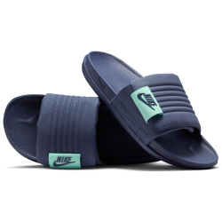 NIKE Offcourt Adjust Badelatschen Herren 401 - midnight navy/midnight navy-mint foam 38.5