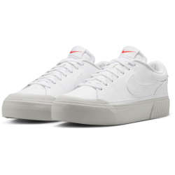 NIKE Court Legacy Lift Plateau Sneaker Damen 108 - white/photon dust-picante red 40.5