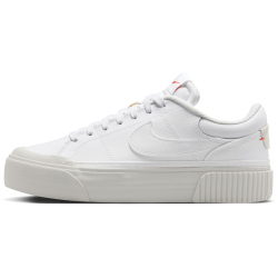 NIKE Court Legacy Lift Plateau Sneaker Damen 108 - white/photon dust-picante red 40.5