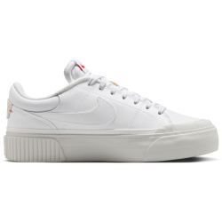 NIKE Court Legacy Lift Plateau Sneaker Damen 108 - white/photon dust-picante red 40.5