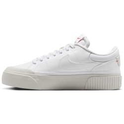 NIKE Court Legacy Lift Plateau Sneaker Damen 108 - white/photon dust-picante red 40.5