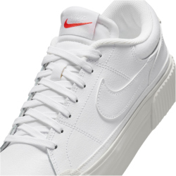 NIKE Court Legacy Lift Plateau Sneaker Damen 108 - white/photon dust-picante red 40.5