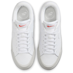 NIKE Court Legacy Lift Plateau Sneaker Damen 108 - white/photon dust-picante red 40.5