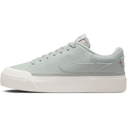 NIKE Court Legacy Lift Plateau Sneaker Damen 003 - light silver/feather-sail-picante red 40.5
