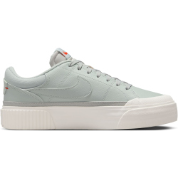 NIKE Court Legacy Lift Plateau Sneaker Damen 003 - light silver/feather-sail-picante red 40.5