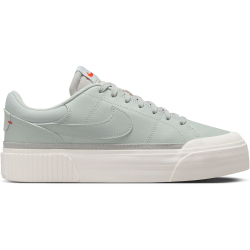 NIKE Court Legacy Lift Plateau Sneaker Damen 003 - light silver/feather-sail-picante red 40.5