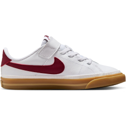 NIKE Court Legacy Sneaker Jungen 132 - white/team red-gum yellow 33