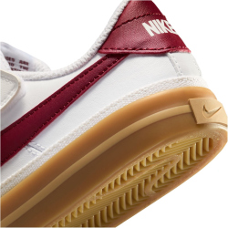 NIKE Court Legacy Sneaker Jungen 132 - white/team red-gum yellow 33