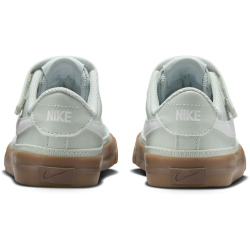 NIKE Court Legacy Sneaker Jungen 006 - light silver/white-gum dark brown 33