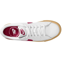 NIKE Court Legacy Sneaker Jungen 132 - white/team red-gum yellow 38