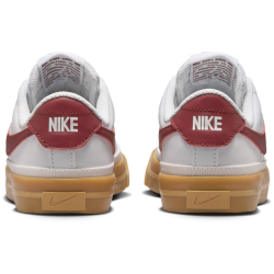 NIKE Court Legacy Sneaker Jungen 132 - white/team red-gum yellow 38