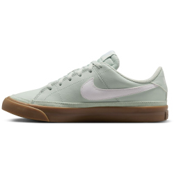NIKE Court Legacy Sneaker Jungen 006 - light silver/white-gum dark brown 38