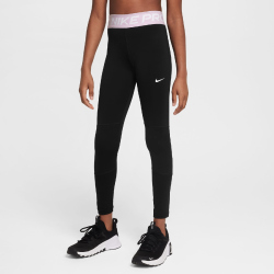 NIKE Pro Leggings Mädchen 014 - black/doll/white XL...