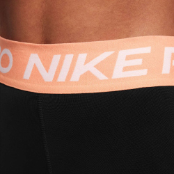 NIKE Pro Leggings Mädchen 013 - black/apricot agate/white L (146-156 cm)