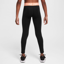 NIKE Pro Leggings Mädchen 013 - black/apricot agate/white L (146-156 cm)