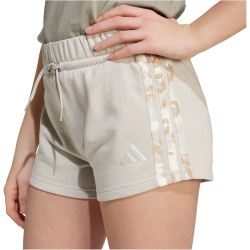 adidas 3-Streifen Animal Print French Terry Sweatshorts Mädchen
