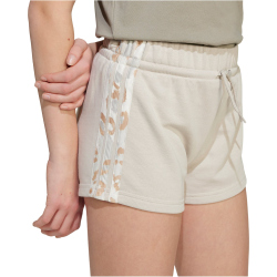 adidas 3-Streifen Animal Print French Terry Sweatshorts Mädchen
