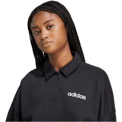 adidas Essentials Linear Fleece Polo Sweatshirt Damen