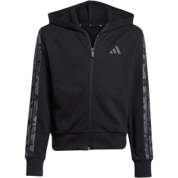 adidas 3-Streifen Animal Print French Terry Sweatjacke Mädchen