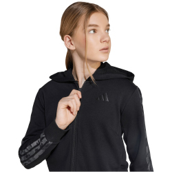 adidas 3-Streifen Animal Print French Terry Sweatjacke Mädchen