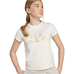 adidas Animal Print Big Logo Single Jersey T-Shirt Mädchen