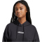 adidas Essentials Linear French Terry Hoodie Damen JV7841 - black/white XS