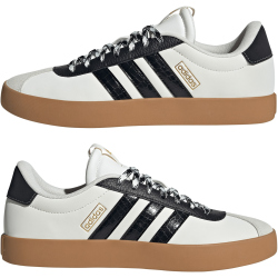 adidas VL Court 3.0 Sneaker JR8603 - off white/core black/gold met. 42
