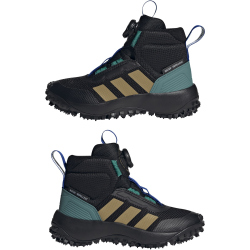 adidas Fortatrail Boa Sneaker Kinder JR9269 - core black/khaki/preloved teal 30