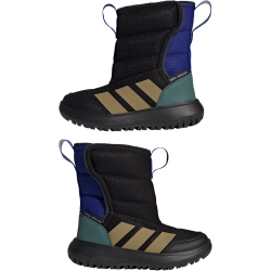 adidas Winterplay I Sneaker Kinder JR9267 - core black/khaki/preloved teal 28