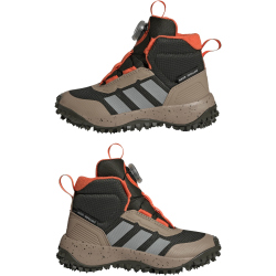 adidas Fortatrail Boa Wanderschuhe Kinder JP6337 - night cargo/matte silver/semi impact orange 36 2/3