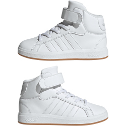 adidas Grand Court Mid-Top Sneaker Kinder JR0803 - cloud white/cloud white/grey one 30