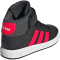 adidas Grand Court Mid-Top Sneaker Kinder JR0801 - core black/lucid red/grey six 35