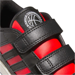 adidas Rapid Court CF Sneaker Kinder JR1021 - core black/collegiate red/core white 31