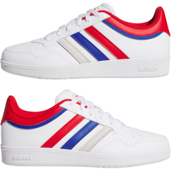 adidas Hoops 4.0 Sneaker JQ5297 - cloud white/better scarlet/team royal blue 39 1/3
