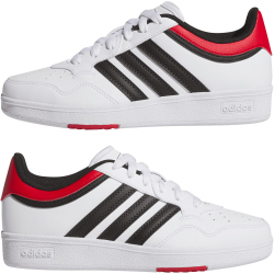 adidas Hoops 4.0 Sneaker Kinder JQ7852 - cloud white/core black/better scarlet 36