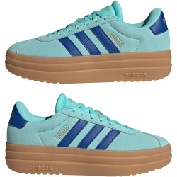 adidas VL Court Bold Plateau Sneaker Damen JS3813 - flash aqua/team royal blue/gold met. 40