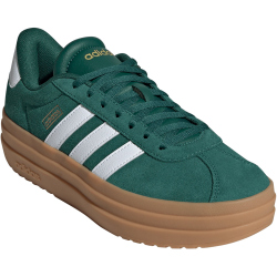 adidas VL Court Bold Plateau Sneaker Damen JP6917 - collegiate green/cloud white/gold met. 40 2/3