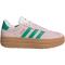 adidas VL Court Bold Plateau Sneaker Damen JP6916 - clear pink/court green/core white 38 2/3