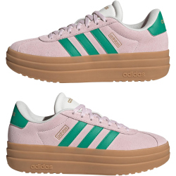 adidas VL Court Bold Plateau Sneaker Damen JP6916 - clear pink/court green/core white 41 1/3